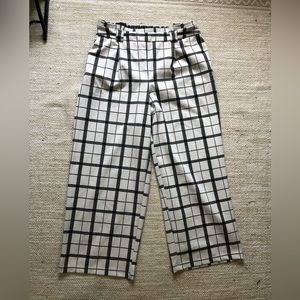 C Est. 1946 Black and White Wide Leg Pants
